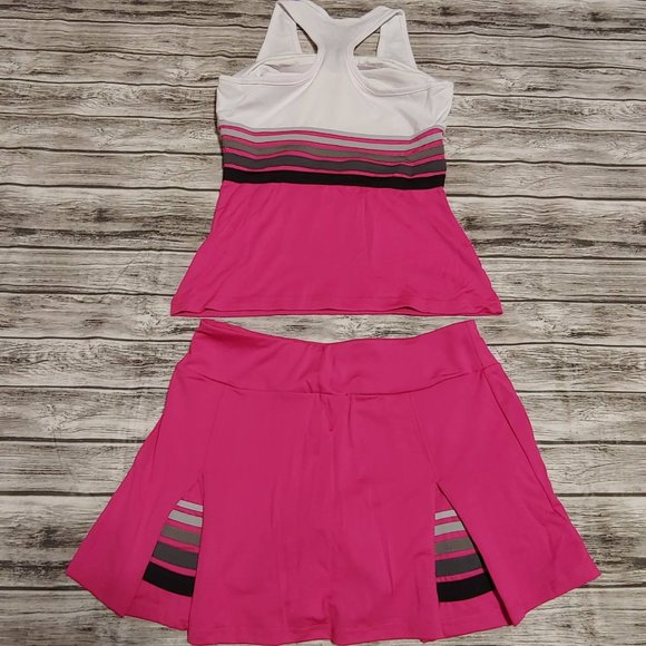 FILA Womens Tennis Outfit Skirt Skort Tank Top - Picture 2 of 5